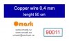 Omask 90011 Copper wire 0,4 mm lenght 50 cm